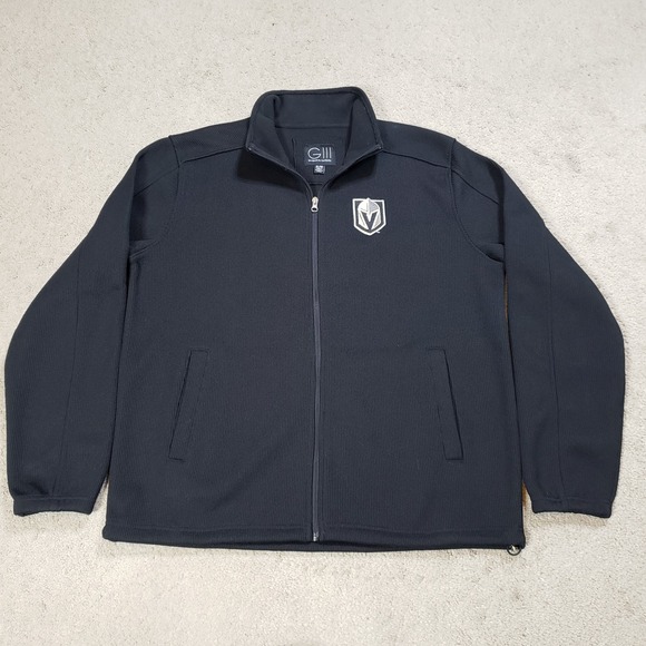 G-III Other - Vegas Golden Knights Jacket Mens XL Black Textured Heavy Full Zip Hockey GIII